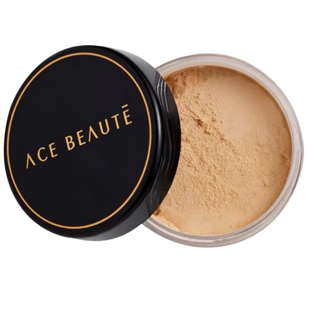 Ace Beaute Effortless Radiance Loose Setting Powder in Medium, FULL SIZE, NEW